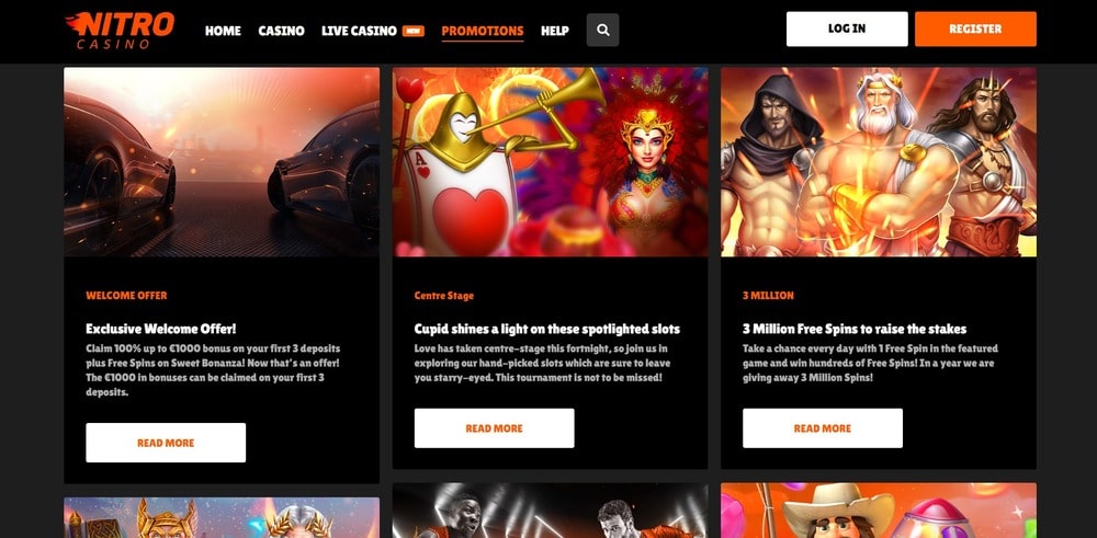 Nitro Casino bonus