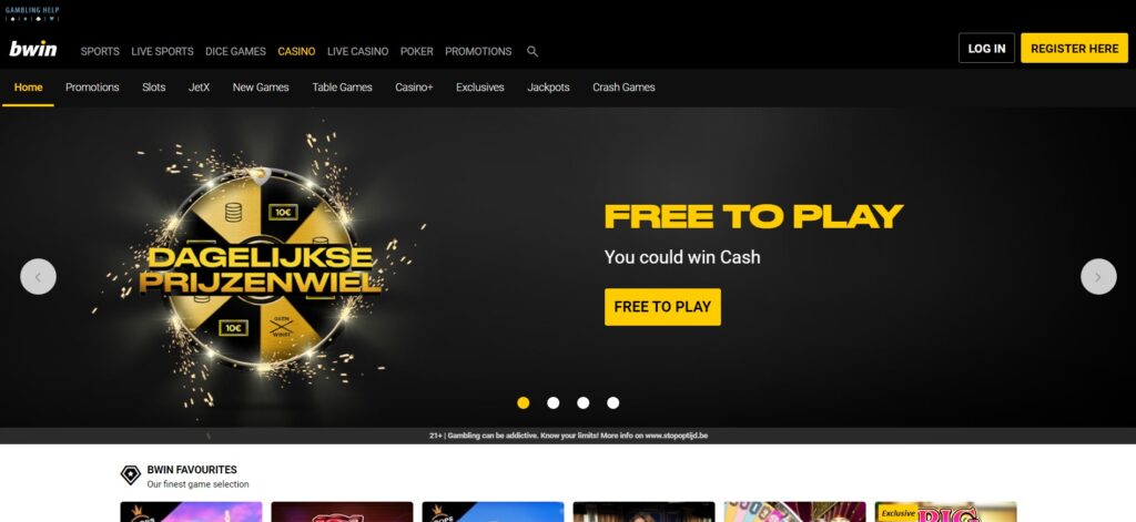 bwin casino beginscherm