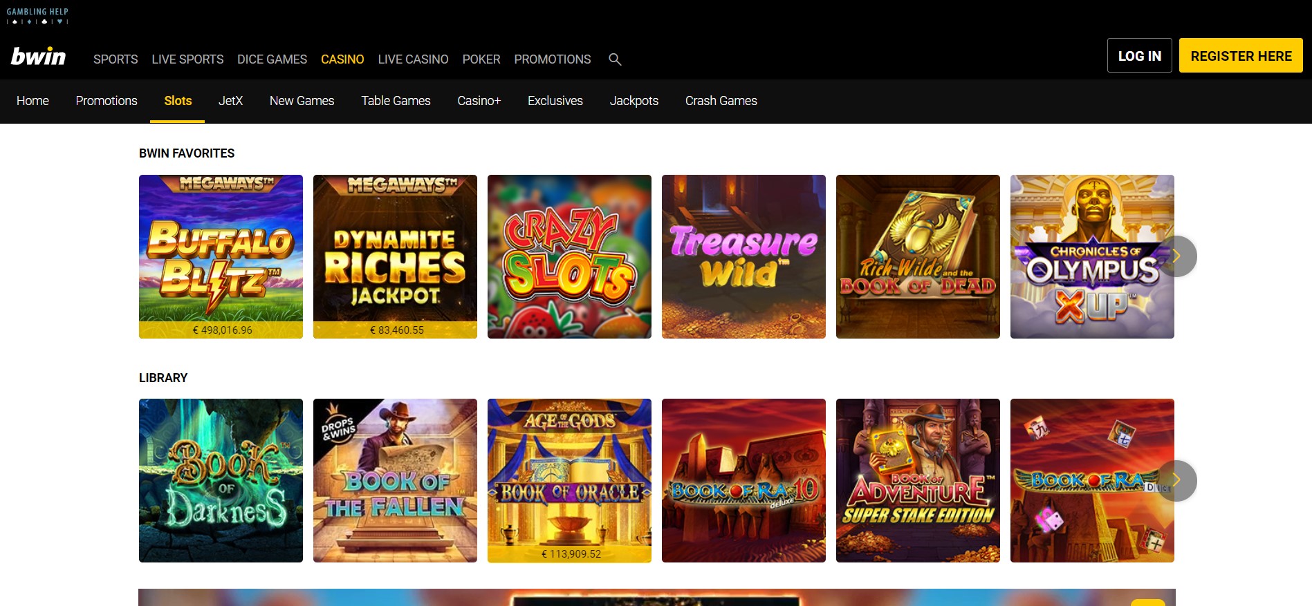 bwin casino spelaanbod