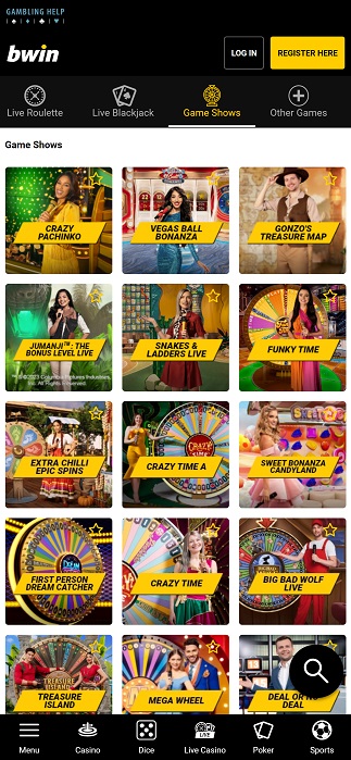 Bwin live casino online