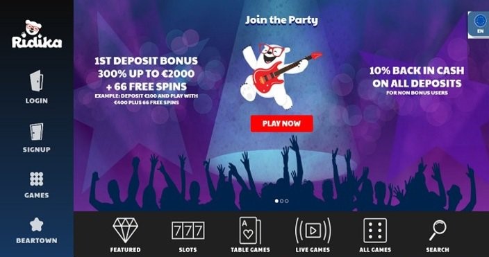 Ridika Casino Bonus