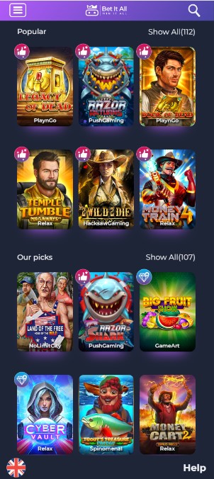 Betitall casino 2m