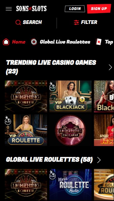 SonsofSlots casino 5m