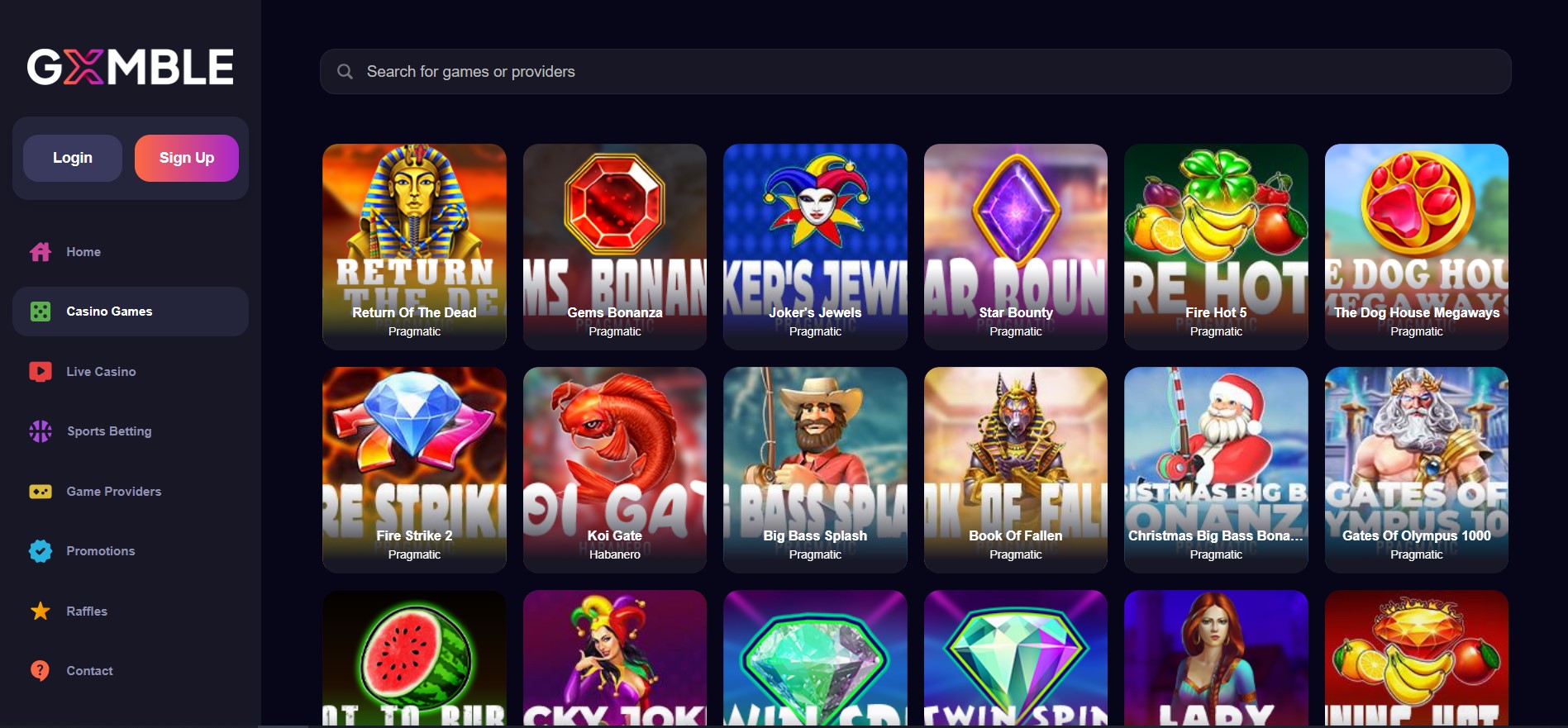 GxMBLE casino 2