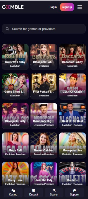 GxMBLE casino 5m
