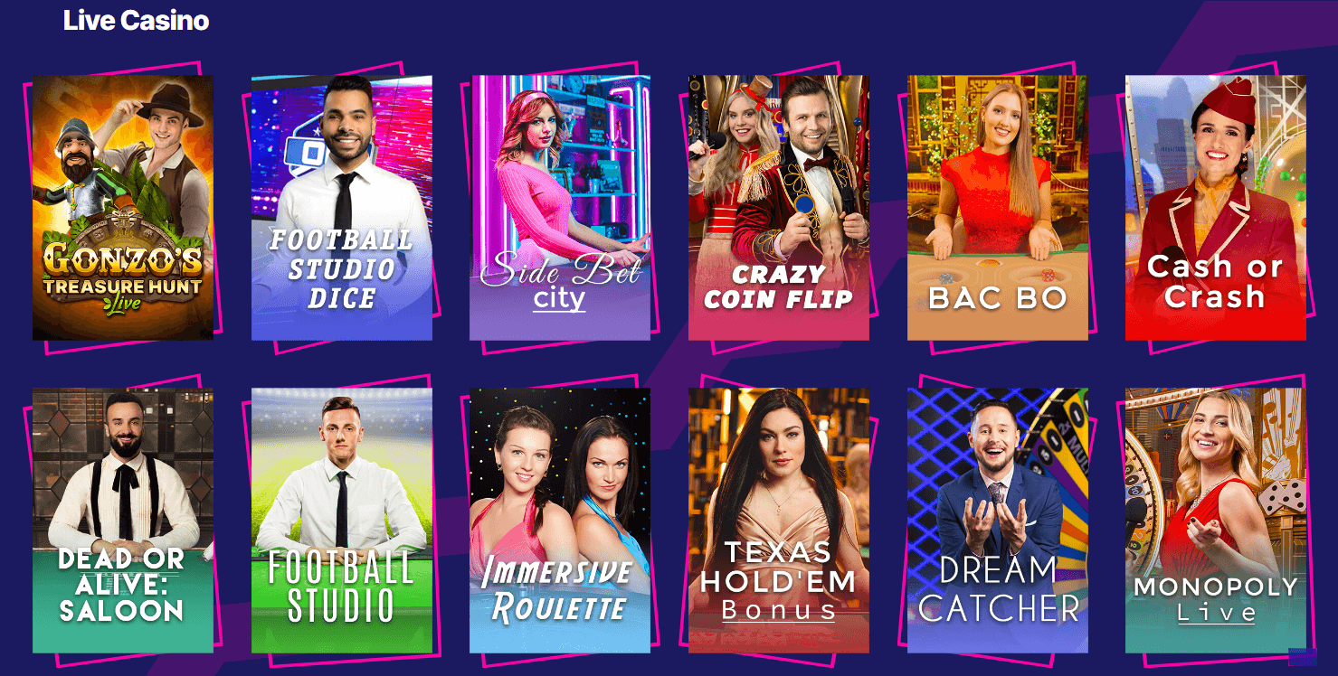 Royspins Online Casino – live casino games