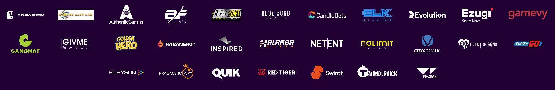bonusbet casino providers