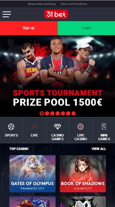 31bet casino 1m