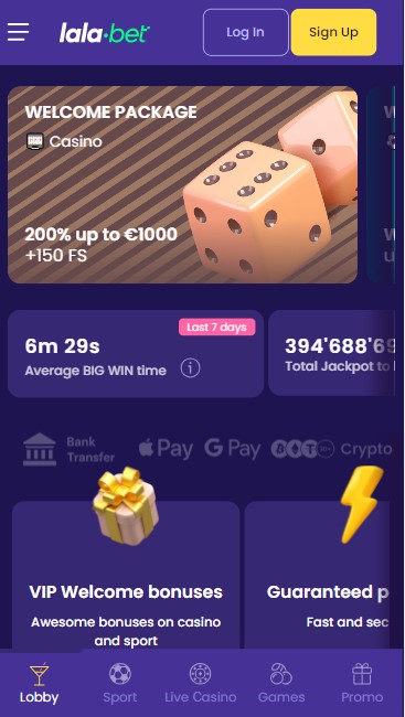 Lalabet casino 1m