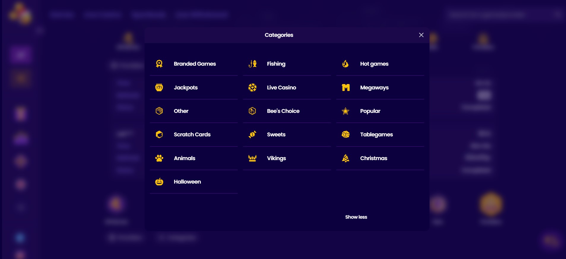 Wazbee casino games
