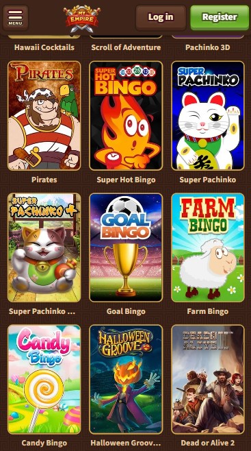 mobiele screenshot van MyEmpire Casino-slots