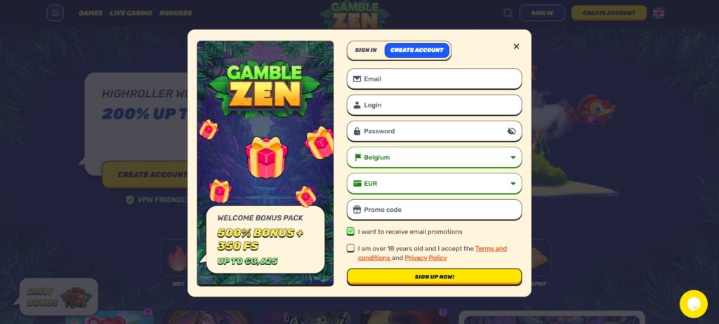 gamblezen reg