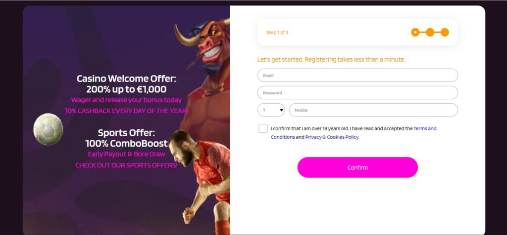 HappySlots casino registration