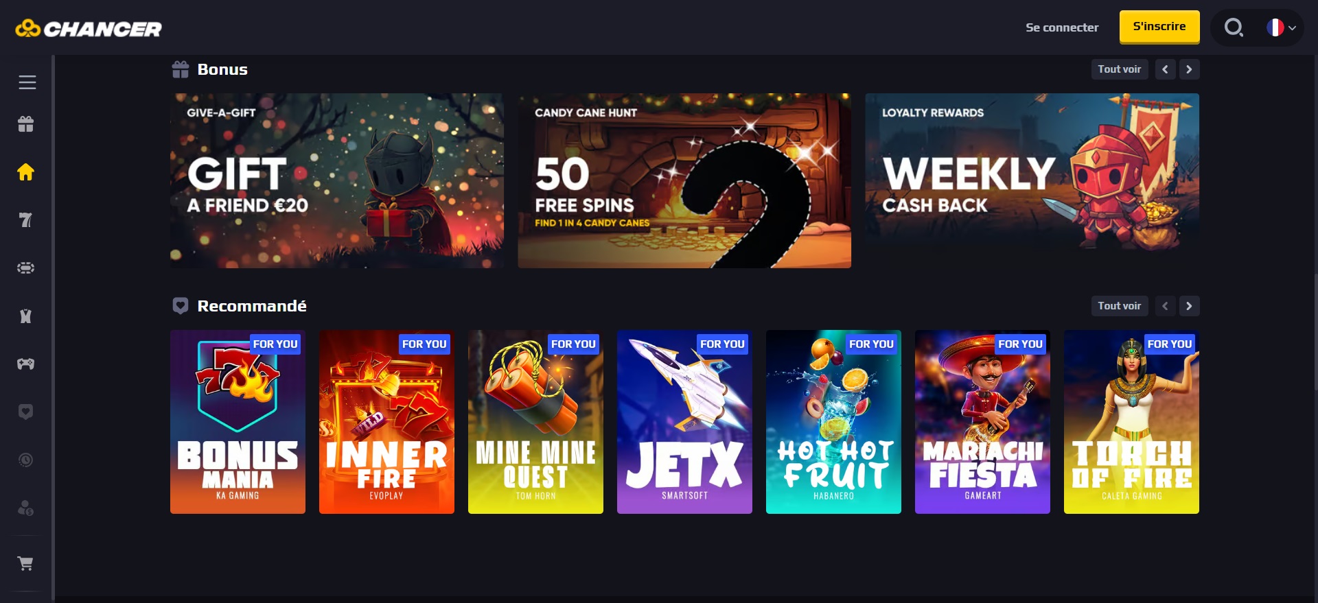 spelbonussen bij chancer-bet casino