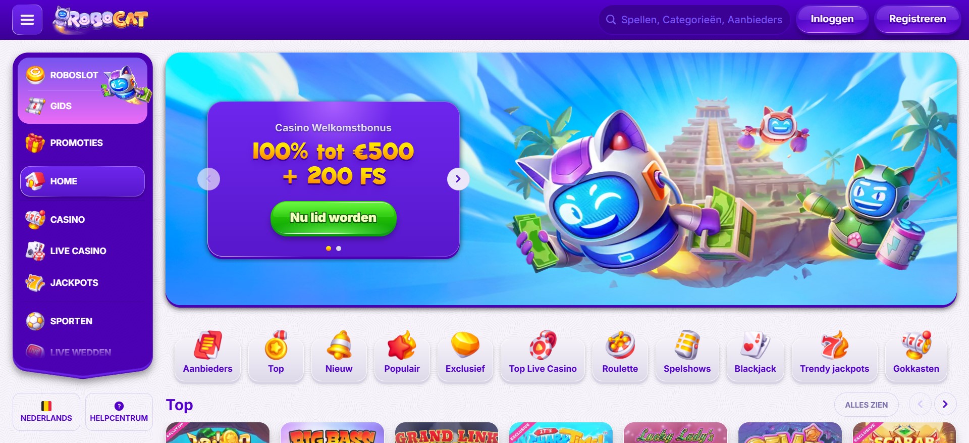 startpagina robocat