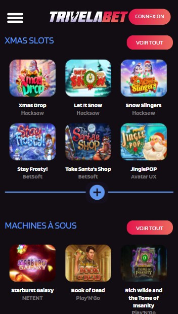 trivelabet Kerst gokkasten
