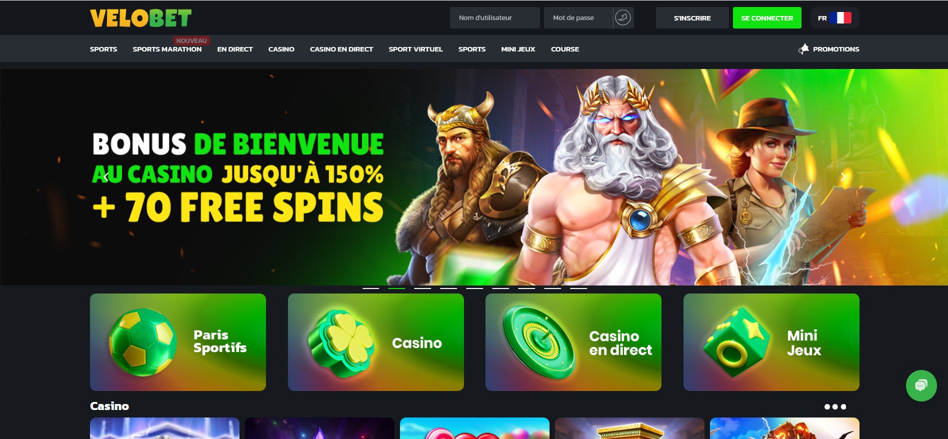 startpagina velobet