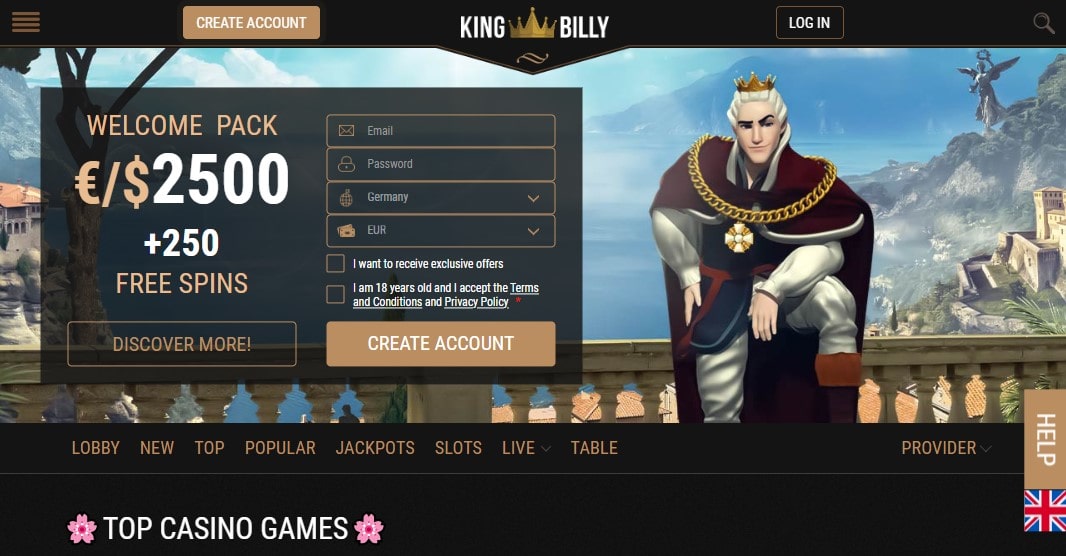king billy casino