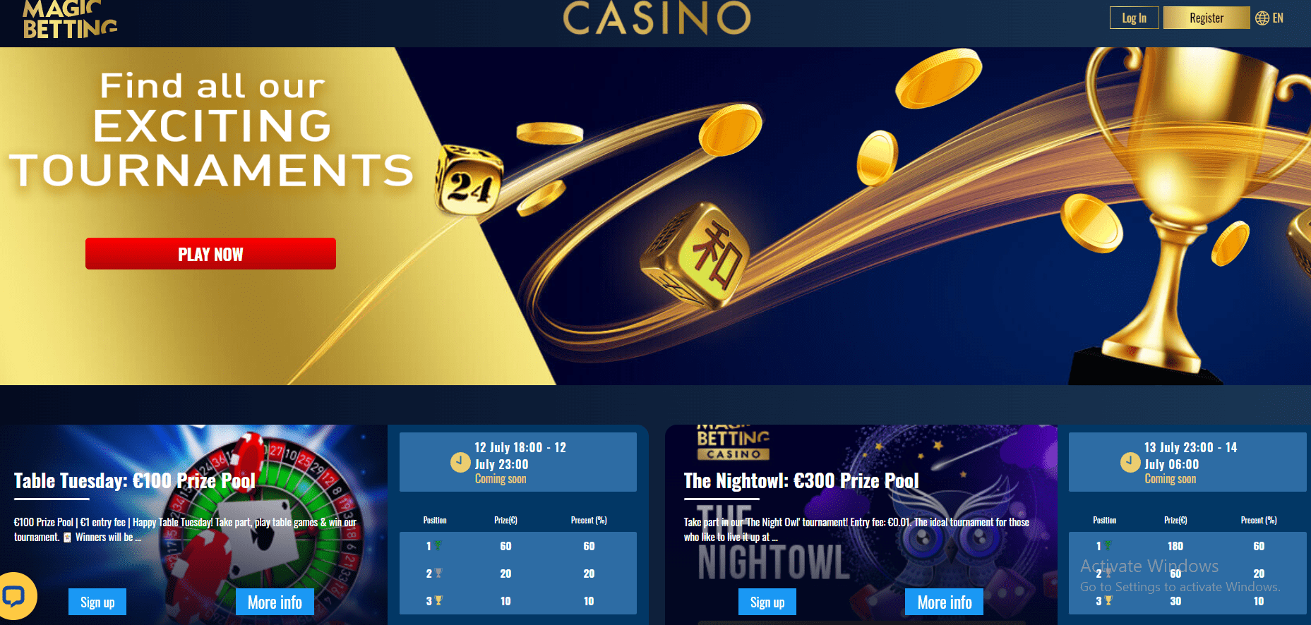 Magic Betting casino tournaments-min