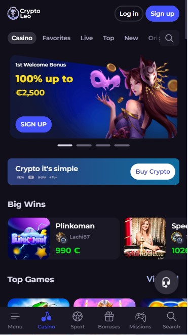 cryptoleo casino 1m