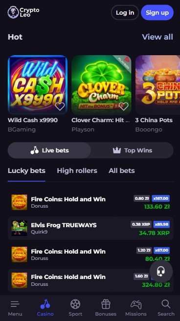 cryptoleo casino 5m