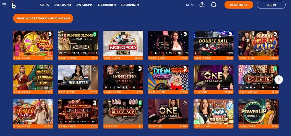 Betnation Casino Screenshot 3