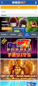Kikobet casino Spelaanbod