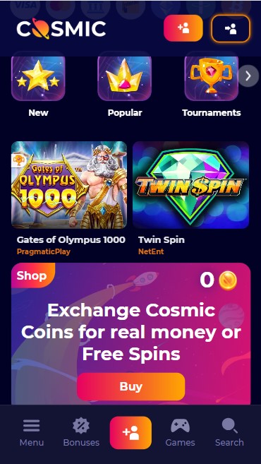 cosmicslot casino 2m