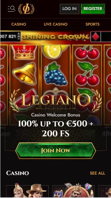 legiano casino 1m