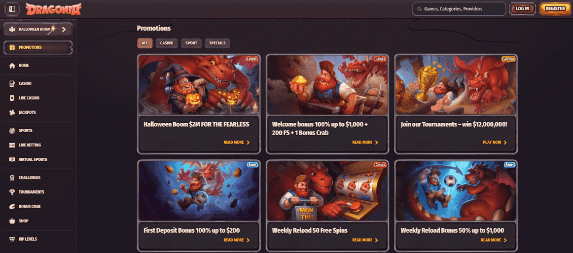 dragoina casino spelen